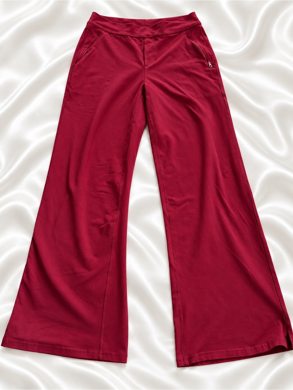 OFFLINE by Aerie The Hugger Trouser Burgundy Wide Leg Pants M